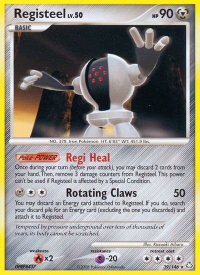 Registeel Legends Awakened Pokemon card