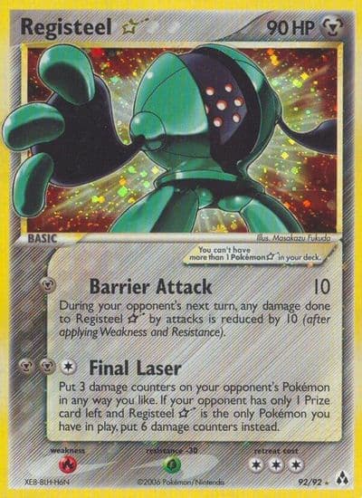 Registeel Star Legend Maker Pokemon card