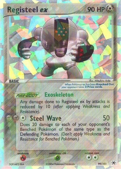 Registeel ex Hidden Legends Pokemon card