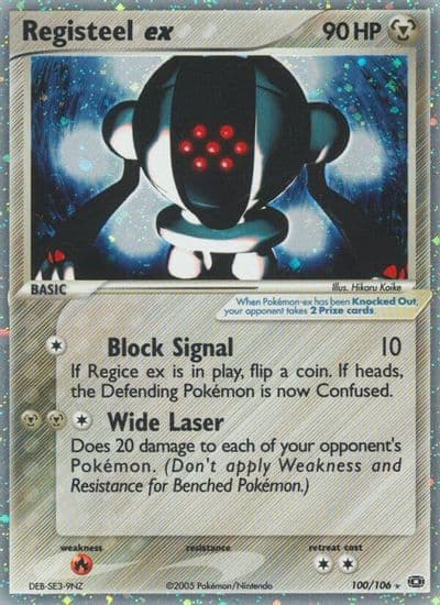 Registeel ex Emerald Pokemon card
