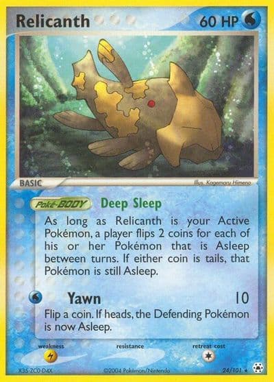 Relicanth Hidden Legends Pokemon card