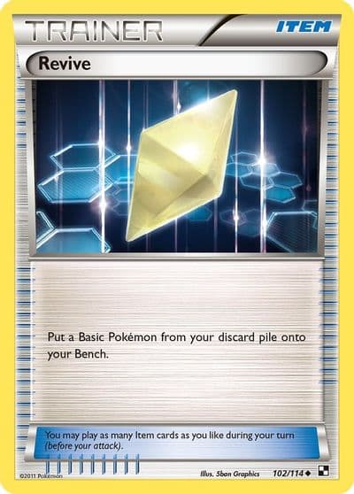Revive Black and White Pokemon card