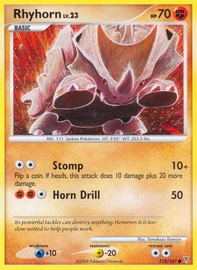Rhyhorn Supreme Victors Pokemon card
