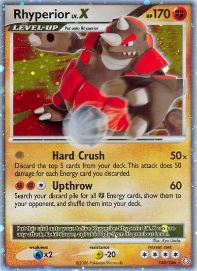 Rhyperior LV.X Legends Awakened Pokemon card