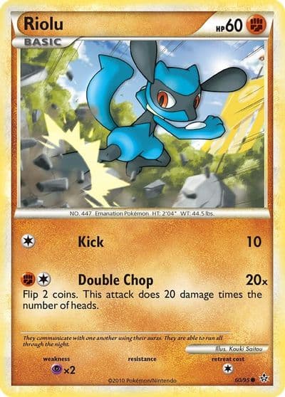 Riolu Unleashed Pokemon card