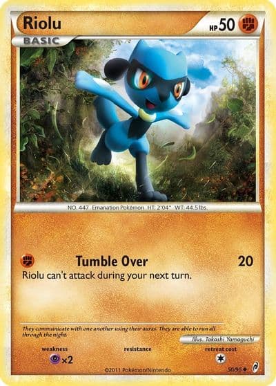 Riolu Call of Legends Pokemon card
