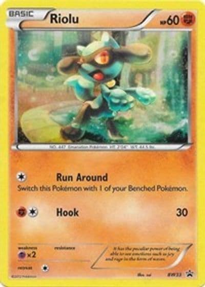 Riolu - BW33 (Cosmos Holo) Black and White Promos Pokemon card