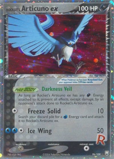 Rocket's Articuno ex Team Rocket Returns Pokemon card