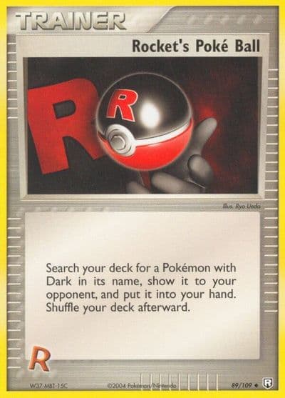 Rocket's Poke Ball Team Rocket Returns Pokemon card