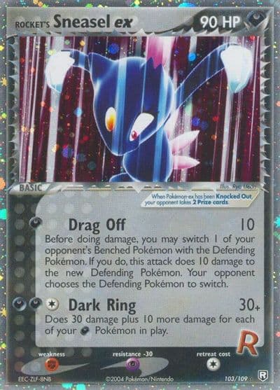 Rocket's Sneasel ex Team Rocket Returns Pokemon card