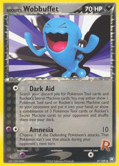 Rocket's Wobbuffet Team Rocket Returns Pokemon card