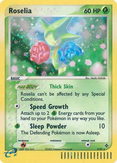 Roselia Dragon Pokemon card