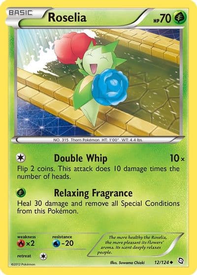 Roselia (12) Dragons Exalted Pokemon card