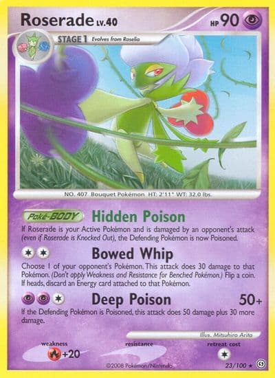 Roserade Stormfront Pokemon card