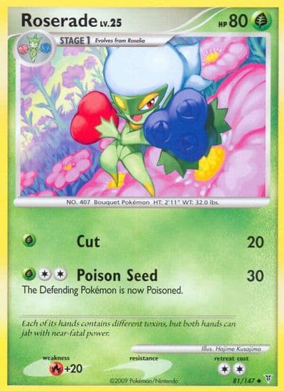 Roserade Supreme Victors Pokemon card
