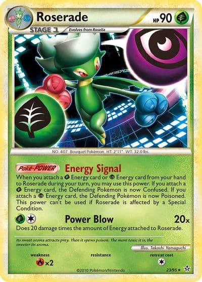 Roserade Unleashed Pokemon card