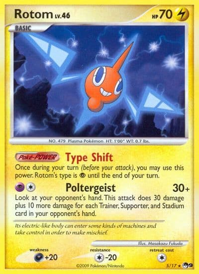 Rotom POP Series 9 Pokemon card