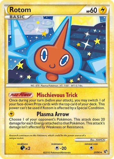 Rotom Undaunted Pokemon card