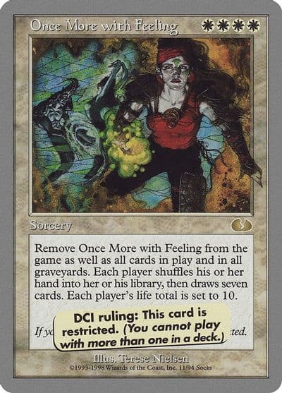 Once More with Feeling Unglued Magic card