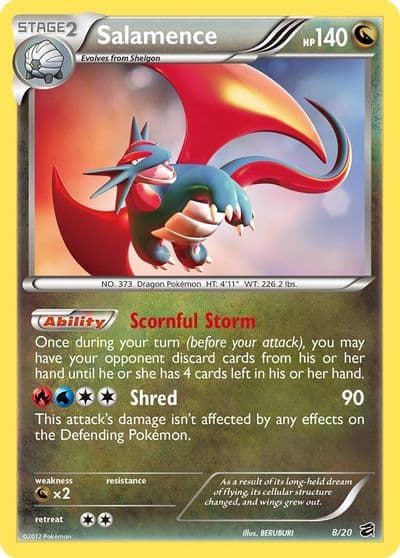Salamence Dragon Vault Pokemon card