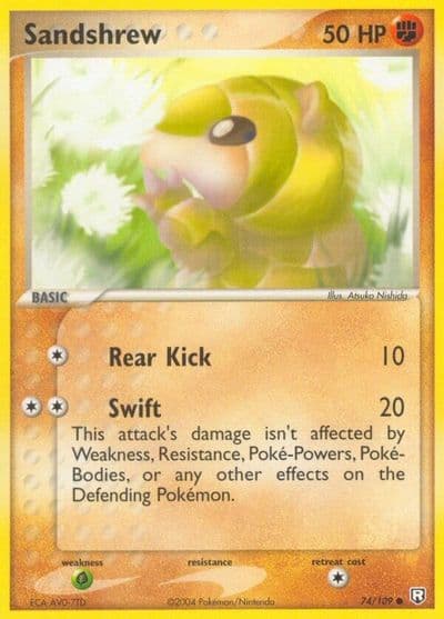 Sandshrew Team Rocket Returns Pokemon card