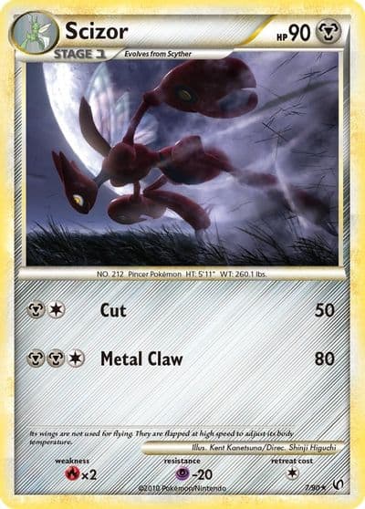 Scizor Undaunted Pokemon card
