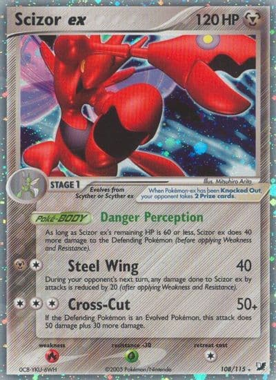 Scizor ex Unseen Forces Pokemon card
