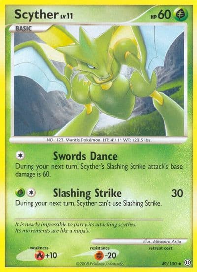 Scyther Stormfront Pokemon card