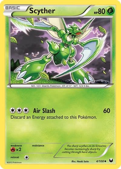 Scyther Dark Explorers Pokemon card