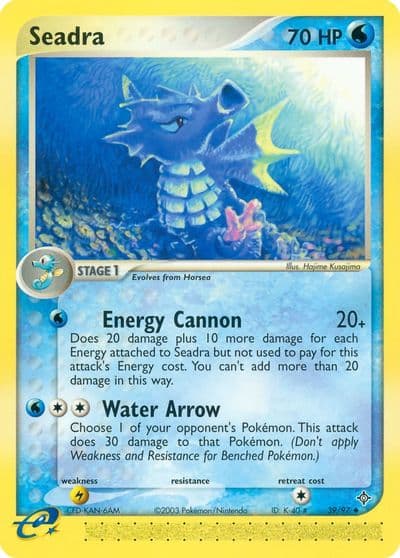 Seadra Dragon Pokemon card