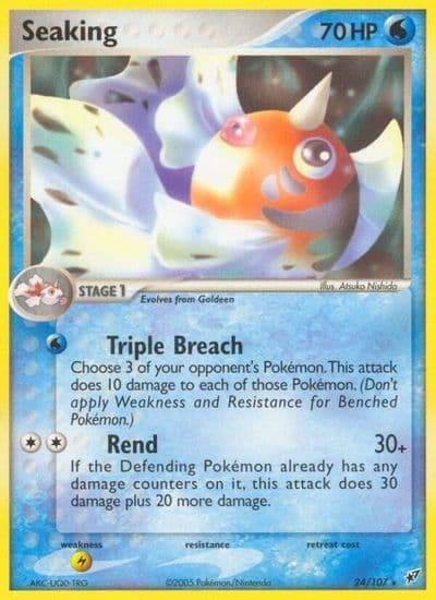 Seaking Deoxys Pokemon card