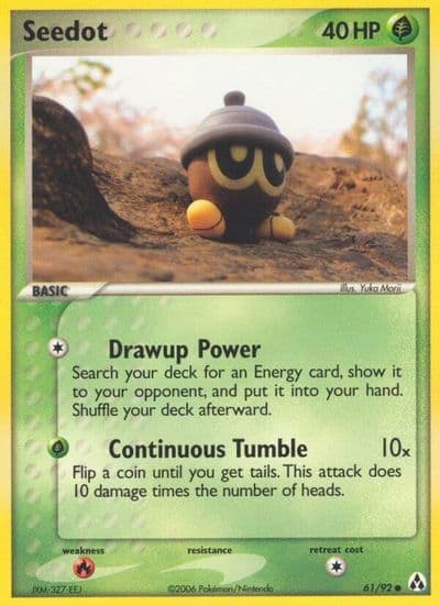Seedot Legend Maker Pokemon card