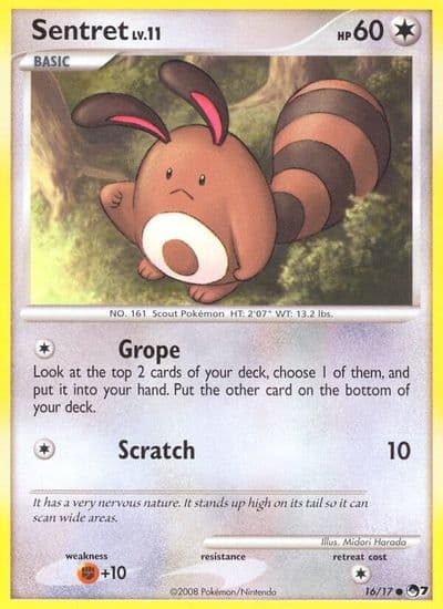 Sentret POP Series 7 Pokemon card