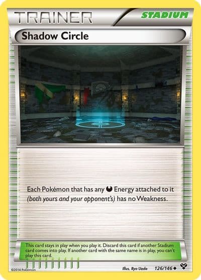 Shadow Circle XY Base Set Pokemon card