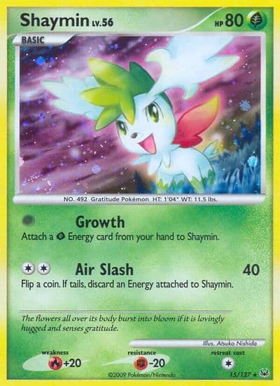 Shaymin (15) Platinum Pokemon card