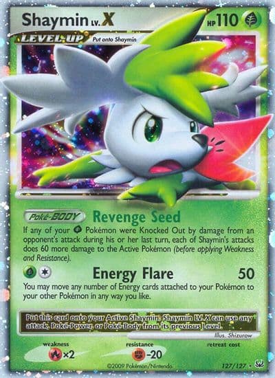 Shaymin Lv.X (Sky Forme) Platinum Pokemon card
