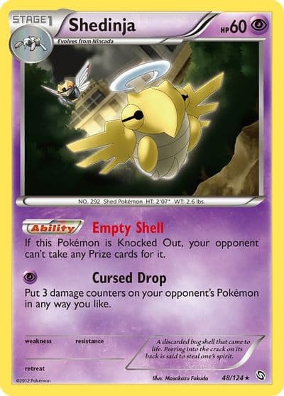 Shedinja Dragons Exalted Pokemon card