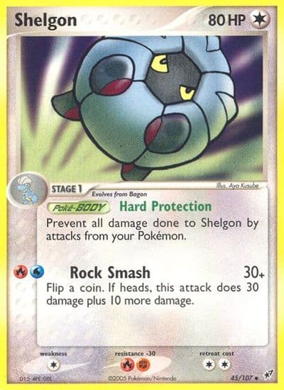 Shelgon Deoxys Pokemon card
