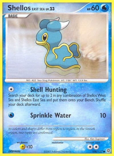 Shellos East Sea (Origins Game Fair 2008) Nintendo Promos Pokemon card