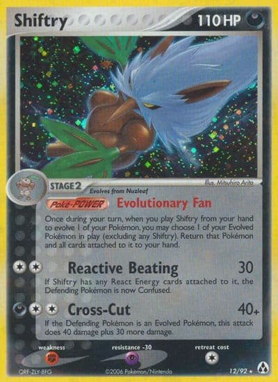 Shiftry Legend Maker Pokemon card