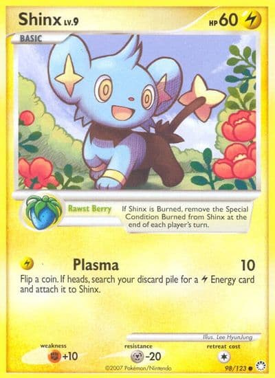Shinx Mysterious Treasures Pokemon card