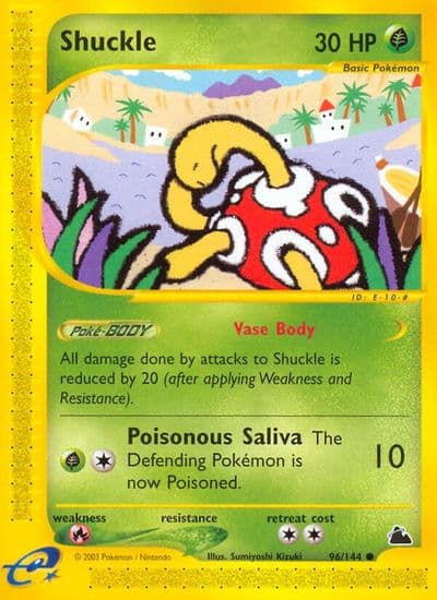 Shuckle Skyridge Pokemon card