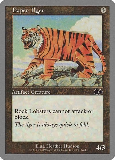 Paper Tiger Unglued Magic card
