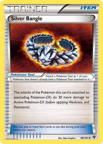 Silver Bangle Plasma Blast Pokemon card