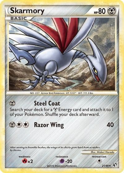 Skarmory Undaunted Pokemon card