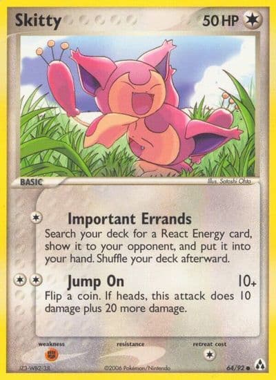Skitty Legend Maker Pokemon card
