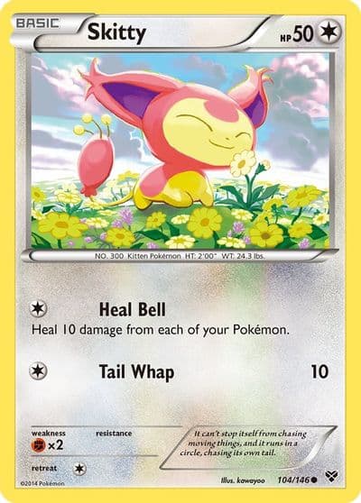 Skitty XY Base Set Pokemon card