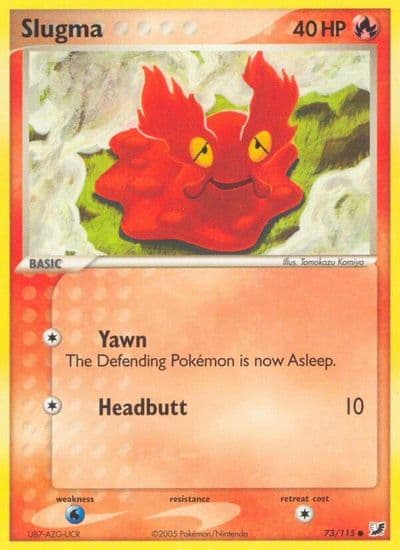 Slugma Unseen Forces Pokemon card