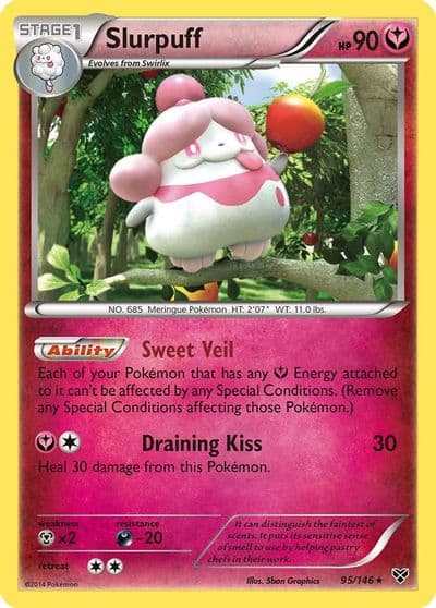 Slurpuff XY Base Set Pokemon card