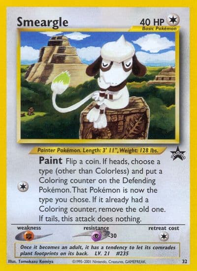 Smeargle WoTC Promo Pokemon card